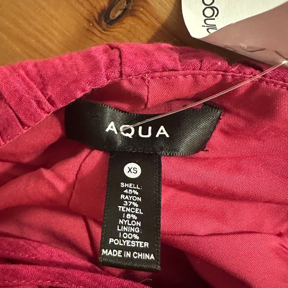 AQUA Ruched Midi Dress - Picture 2 of 3